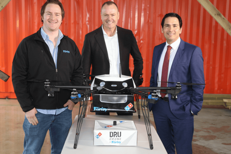 Domino’s partners with Australian drone startup Flirtey to launch world’s first ever commercial drone pizza delivery service