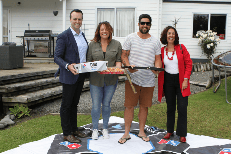 Flirtey launches first commercial pizza delivery by drone with Domino’s