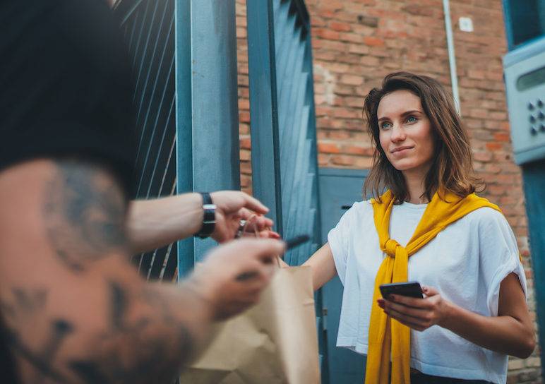 food delivery courier