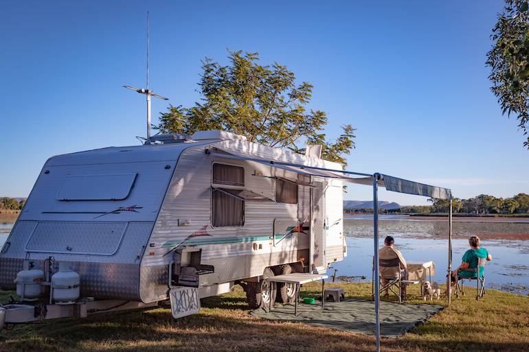 caravan, camping
