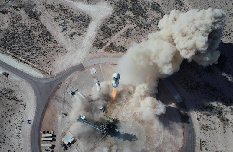Blue Origin rocket launch