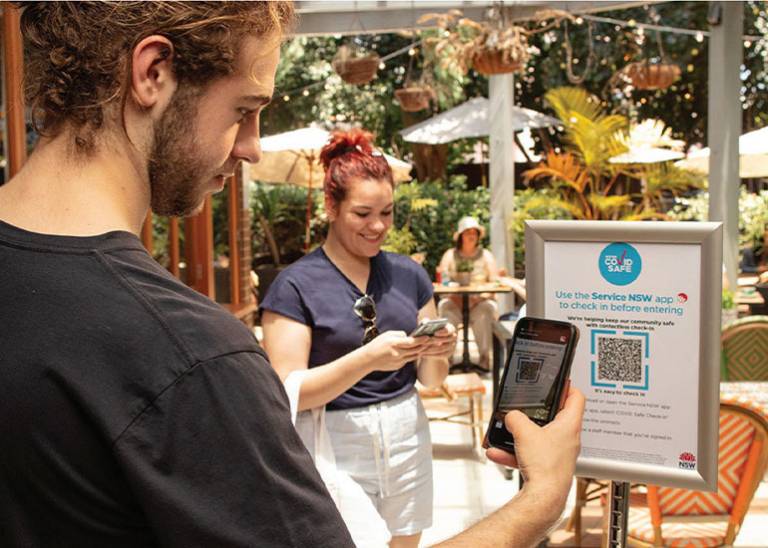 You need to sign in with a QR code if you’re at work in NSW or even just getting a takeaway