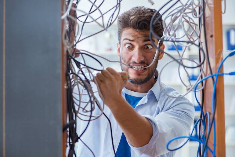 digital computer mess wiring