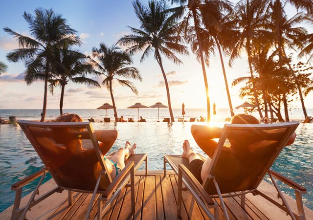 relaxing luxury holiday vacation