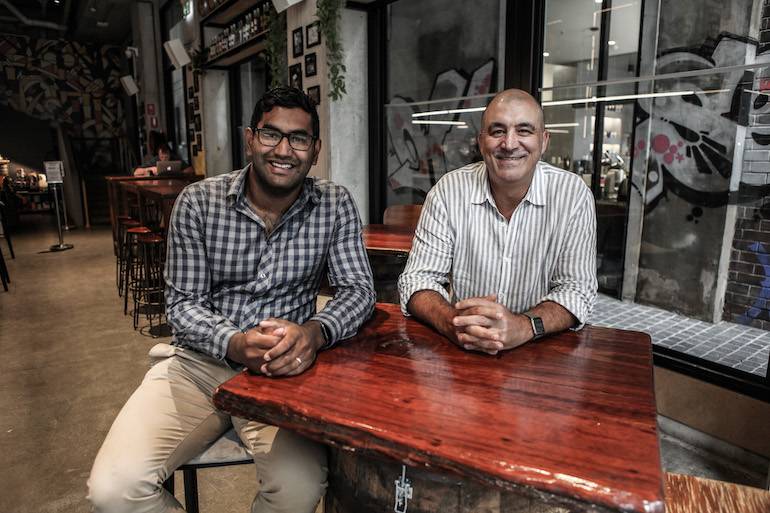 Drive Yello founder Steve Fanale and his co-CEO at 4YouInnovation, Asheesh Chacko