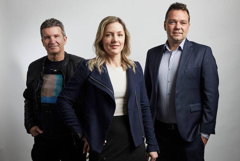 Trendspek cofounders Mitch Deam, Fiona Church and Derek Feebrey.