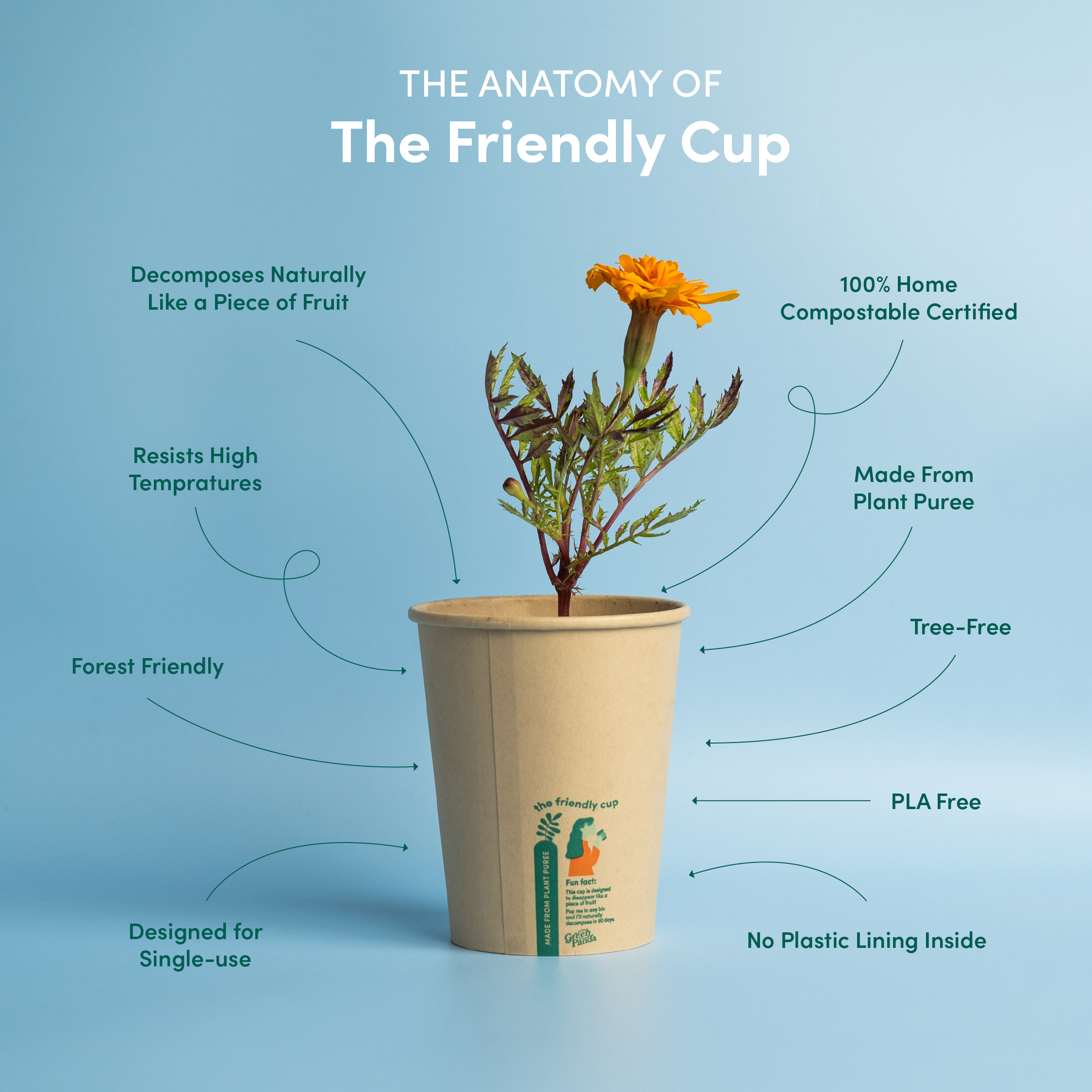 Plastic friendly cup