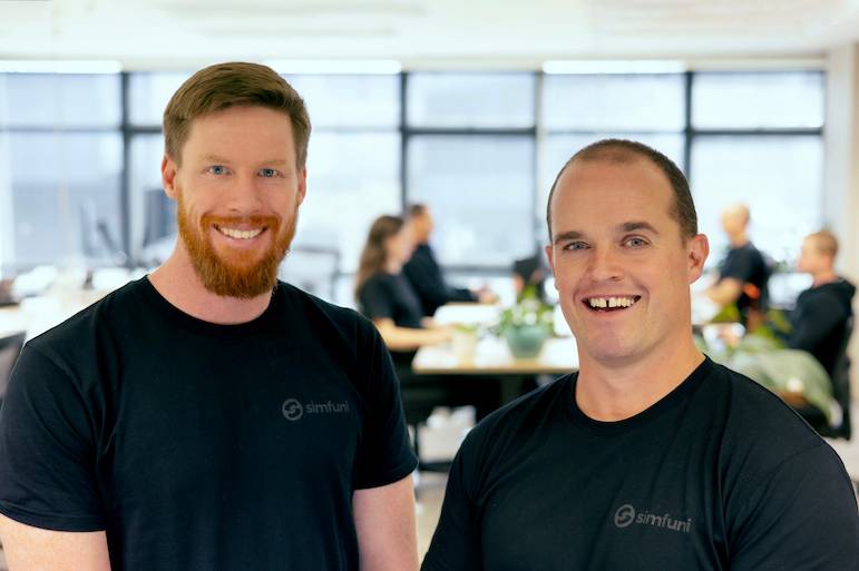 Simfuni cofounders Damon O'Neill and Shaun Quincey