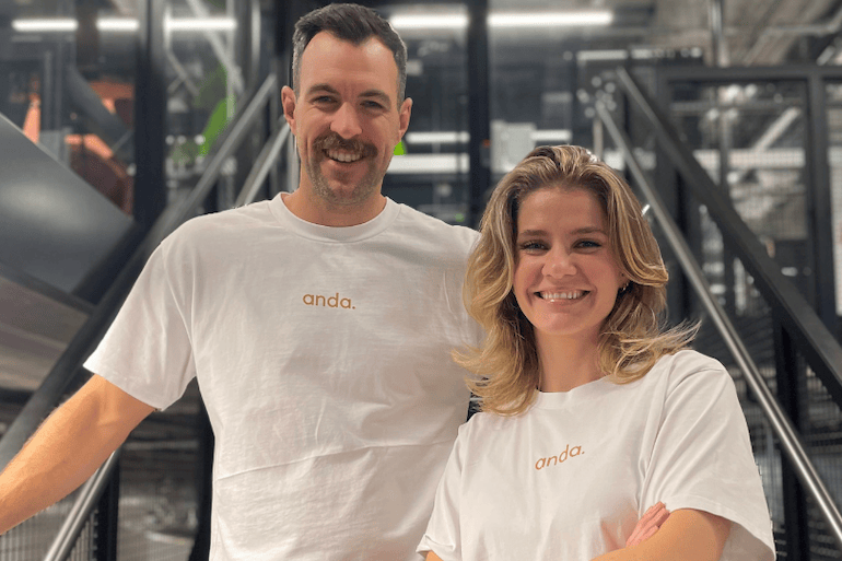 Anda cofounders James McWhinney, CEO, and Elisabet Sigurdardottir, CTO