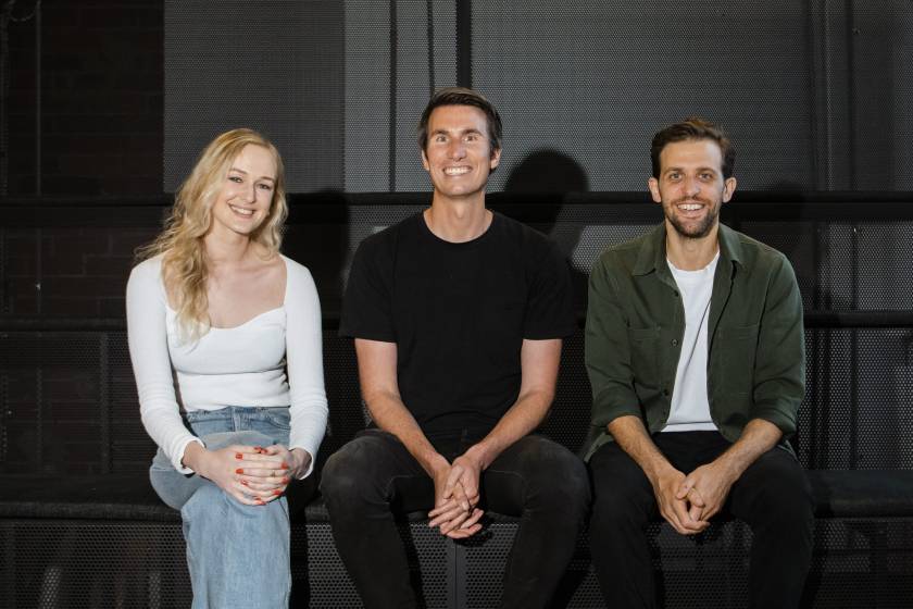 Emily Casey, Jaddan Comerford, Anthony Zaccaria, cofounders of Side Stage Ventures.