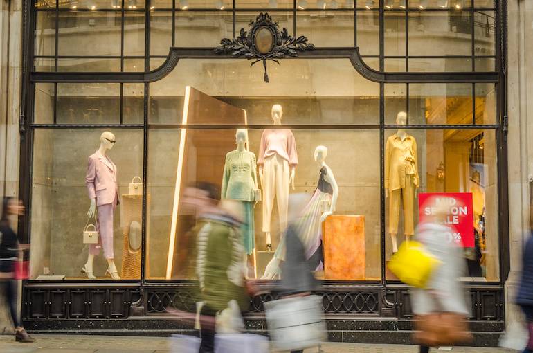 Retail shop window