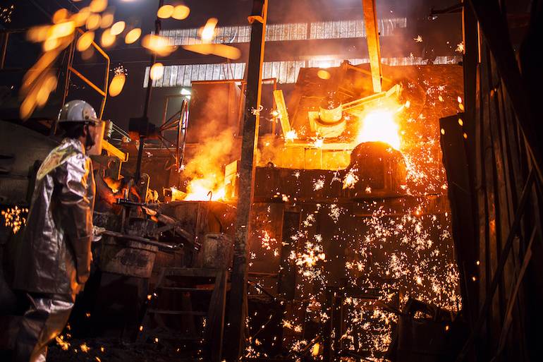 Foundry, steel melt