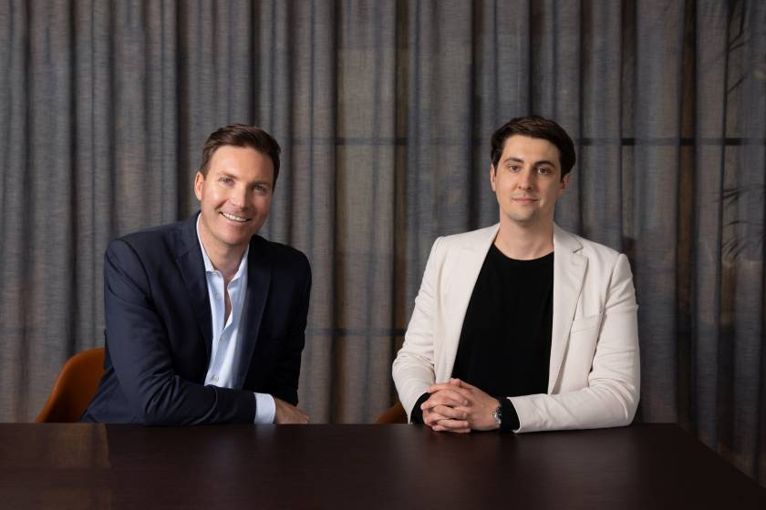 Caruso cofounders Mark Hurley and Oliver Shaw.