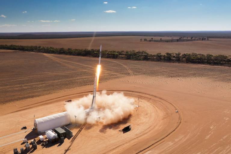 South Australia just fired a 38ft test rocket 50km into the stratosphere