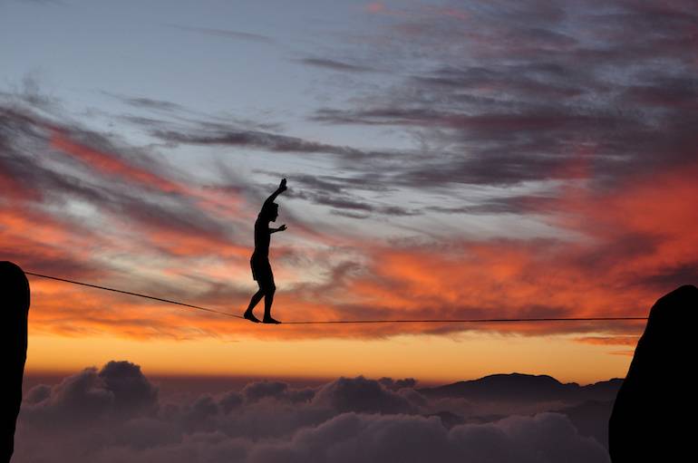 tight rope walker