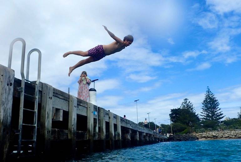 Portsea pier dive