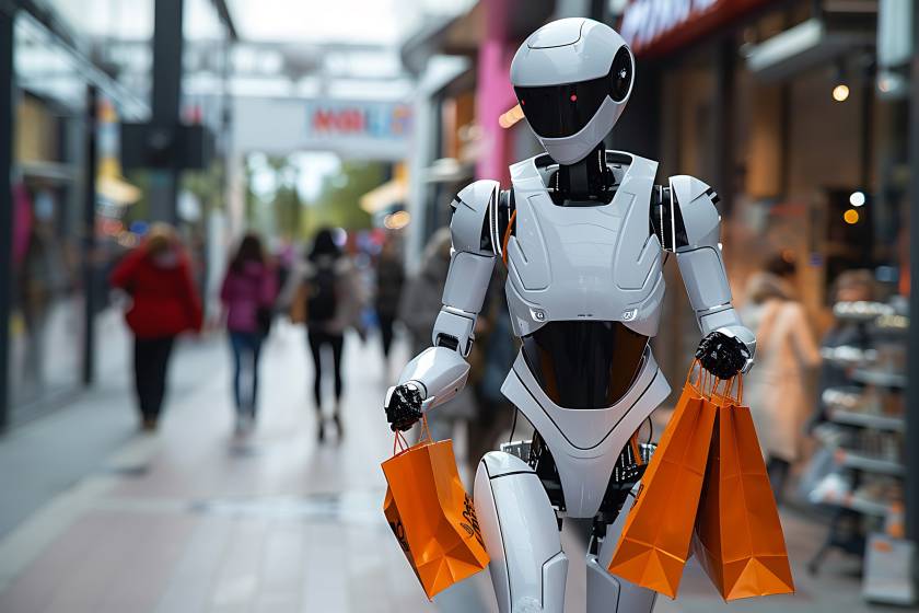 robot shopping